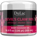 Dulàc - Devil's Claw 98% 크림 최대 힘 16.9 Fl Oz의 근육과 합동 고통을 치료하는 자연적인 합동과 근육 Relaxer 크림, 차가운 효력을 위한 Menthol로 풍부하게 한