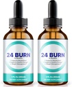 NutraRize (Pack of 2 24 Burn Drops, All-Natural 24Burn Liquid Supplement, 건강하고 활동적인 라이프 스타일을 지원하는 공식 영양식, Gotas 리뷰 (60 인분)