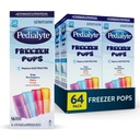 Pedialyte Electrolyte Solution Freezer Pops, Hydration Variety Pack- 포도, 블루 라즈베리, 체리, 오렌지, 64 팩