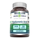 Amazing Formulas Hyaluronic Acid 100 Mg 보충 | 캡슐 | Non-GMO | 글루텐 프리 | 미국제 (1 팩 | 120 개)
