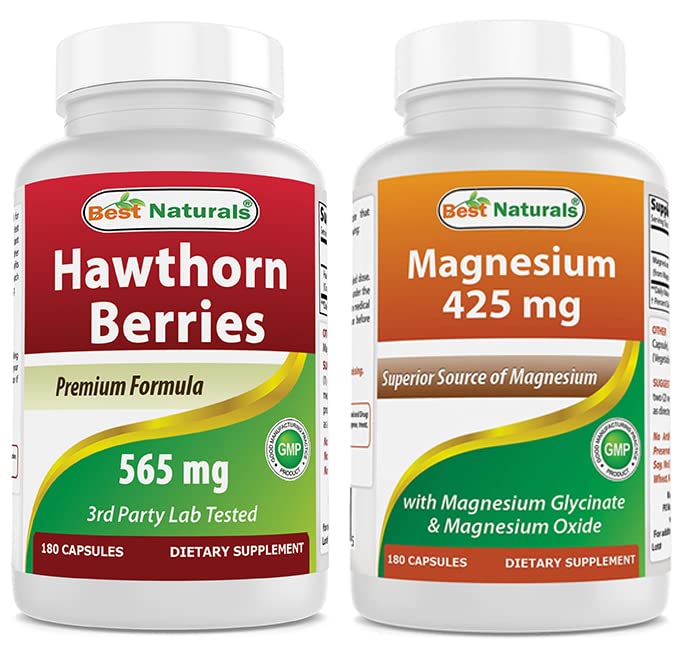 제일 자연적인 호손 베리 565 mg & 마그네슘 425 mg