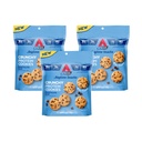 Atkins Bite-Sized Crunchy Protein Cookies, 초콜릿 칩, 8g Protein, 4g Fiber, 1g Net Carb, 1g Sugar, Keto Friendly, 3 Bags (5 가방 당 봉사)