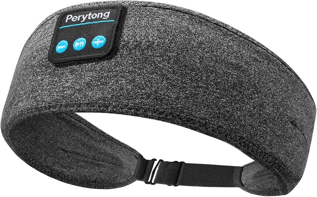 Perytong 무선 수면 Earbuds, 수면을위한 조절 가능한 이어 머프, 얇은 스피커가있는 Bluetooth 헤드 밴드, 운동, 요가, 여행, 여성 및 남성을위한 선물