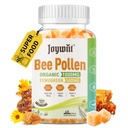 비 오염 1000mg 설탕 무료 Gummies, w / Fenugreek, Royal Jelly, Propolis, 여성을위한 유기 꿀벌 오염 수성 보충, 비타민 E, 면역력 및 피부 관리, 60 조사