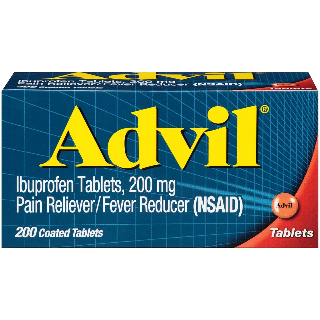 Advil Ibuprofen 200mg 200 코팅 정제