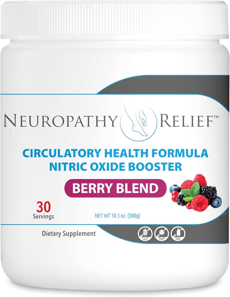 Neuropathy ReliefTM - 순환 건강 공식 니트로 산화물 부스터 - Berry Blend - L-Arginine L-Citrulline