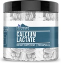 Earthborn 성분 칼슘 Lactate (200의 캡슐) 칼슘 보충교재