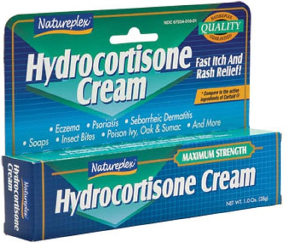 Natureplex Hydrocortisone 1% 크림, 1개 oz, 6개의 관 팩