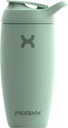 Promixx Pursuit 셰이커 병은 스테인리스 물병 및 셰이커 컵, 18oz, Seagrass 녹색을 격리했습니다
