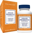 비타민 Shoppe Probiotic Delayed Release 30 억 - 소화, 면역 및 질 건강 또는 Yeast Imbalance를 지원하는 10 Probiotic Strains와 함께 - 선반 안정 (30 Veggie Caps)