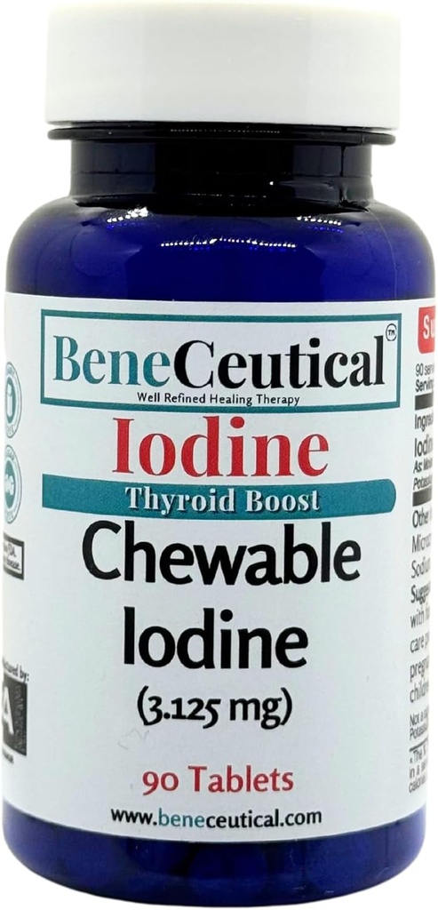 Chewable 요오드 Thyroid 부스트 3.5mg 90 조사