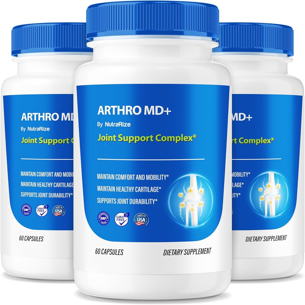(3 팩) Arthro MD+ 캡슐, 공식 Arthro MD 합동 지원, 건강한 합동, Arthro M D 검토 (180의 캡슐)를 위한 우수한 알약을 지원하는 모든 자연적인 공식