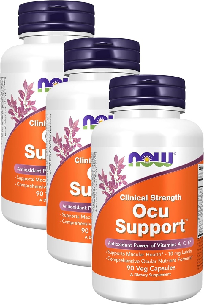 지금 보충 교재, Ocu SupportTMwith FloraGLO® Lutein, 플러스 비타민 A, C 및 E, 90의 Veg 캡슐 (포장 3)