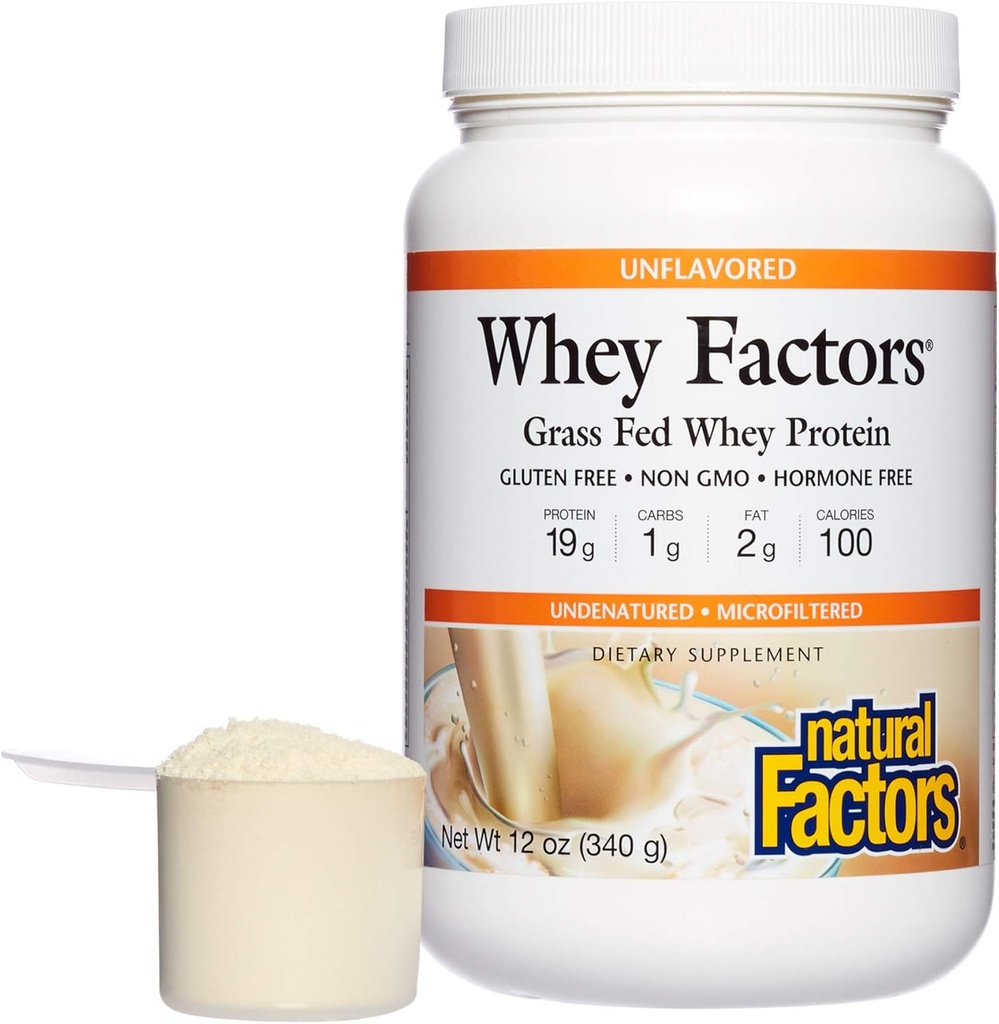 자연적인 요인에 의하여 Whey 요인, 잔디는 Whey 단백질 농축물, 원조 근육 발달 및 면역성 건강, 불발한, 12 Oz