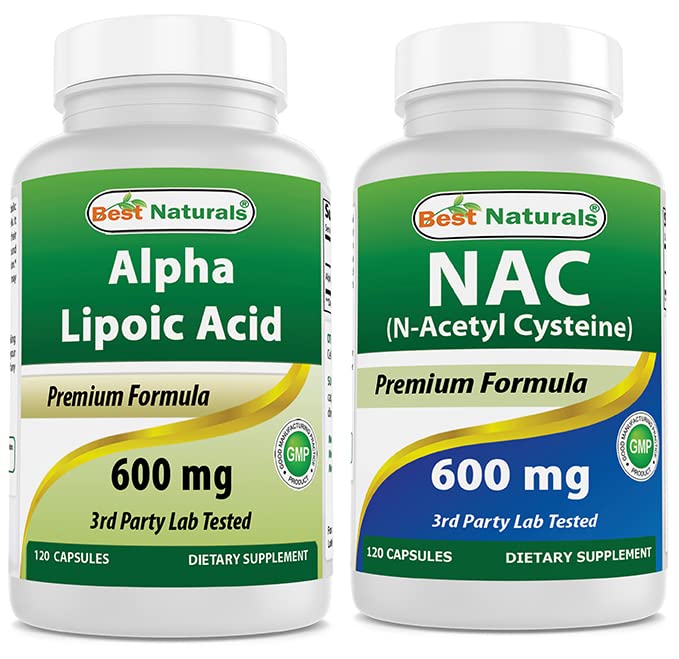 제일 자연적인 알파 Lipoic 산 600 mg & NAC 600 mg