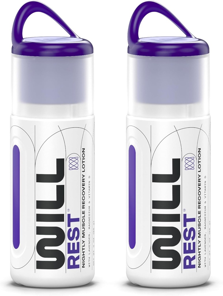 수면 용 마그네슘 로션 I Nightly Topical Magnesium 크림 Relaxation I 비타민 D & Lavender Lotion for Better Sleep & Relief I 3 Fl oz (2 팩)