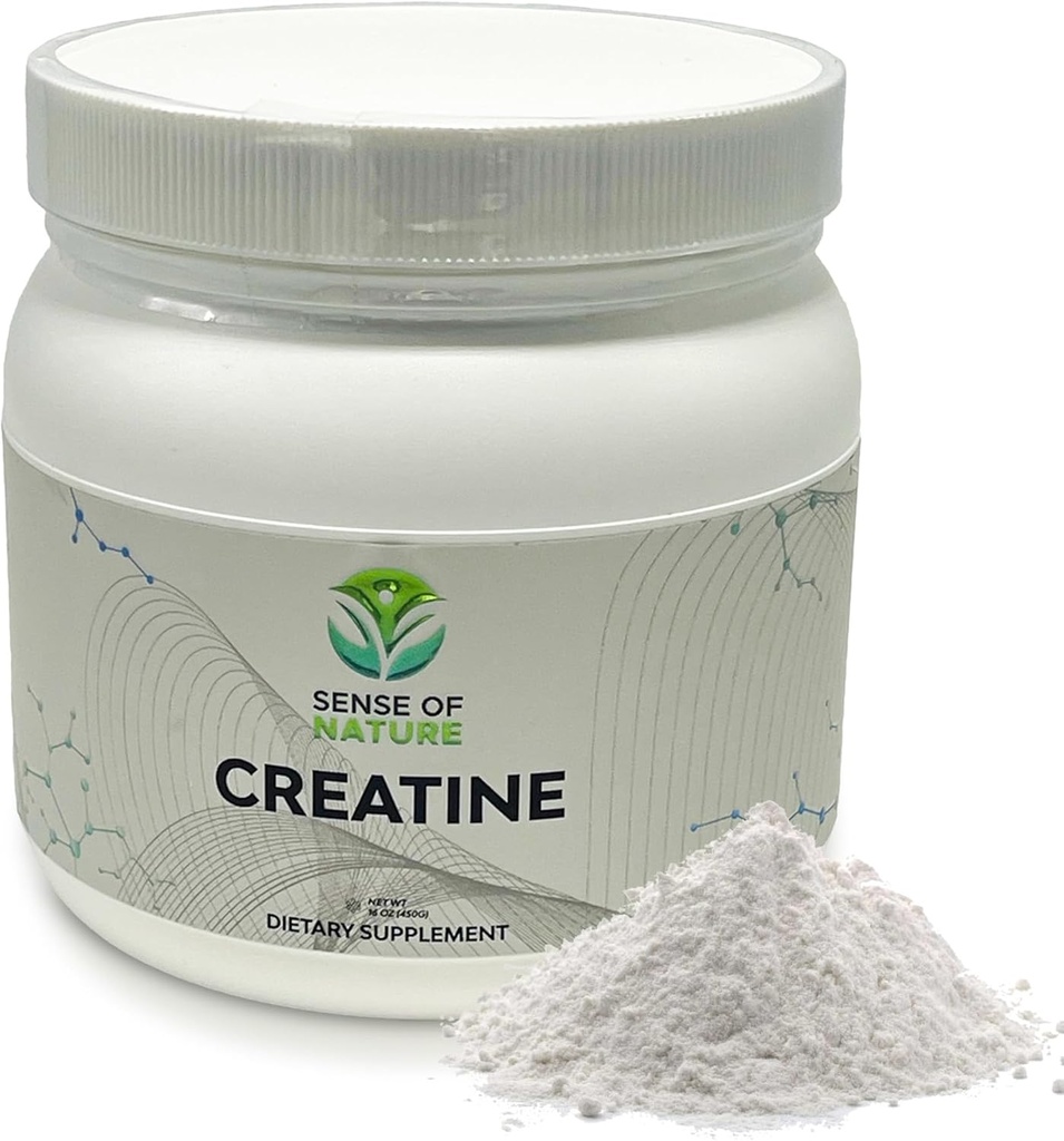 크레아틴 Monohydrate 분말 90 서빙 - 5g (5000mg)의 Micronized 크레아틴 분말, 크레아틴 전 운동, 건축 근육을 위한 크레아틴, 크레아틴 Monohydrate 450g (1.0lbs)