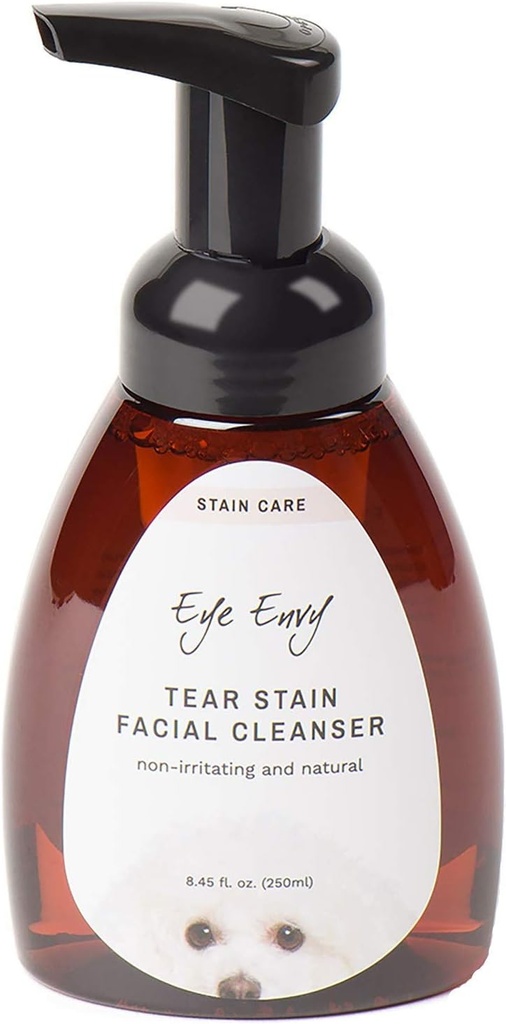 눈 Envy 눈물 얼룩 개와 고양이를위한 얼굴 세척제. Away Crusty Eye Debris, 눈 Boogers, 눈 방전 세척. Tearless 거품이 이는 공식. 유지의 원인을 치료합니다. 모든 자연. 8.45 fl. oz.