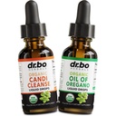 Candi Cleanse & Oregano Oil Drops - Oregano Drops Liquid & Black Walnut Wormwood의 유기 오일 - 추가 강도 Overgrowth Balance Complex, 천연 구두 Gut Cleanser Detox 건강 보조 식품 1 oz