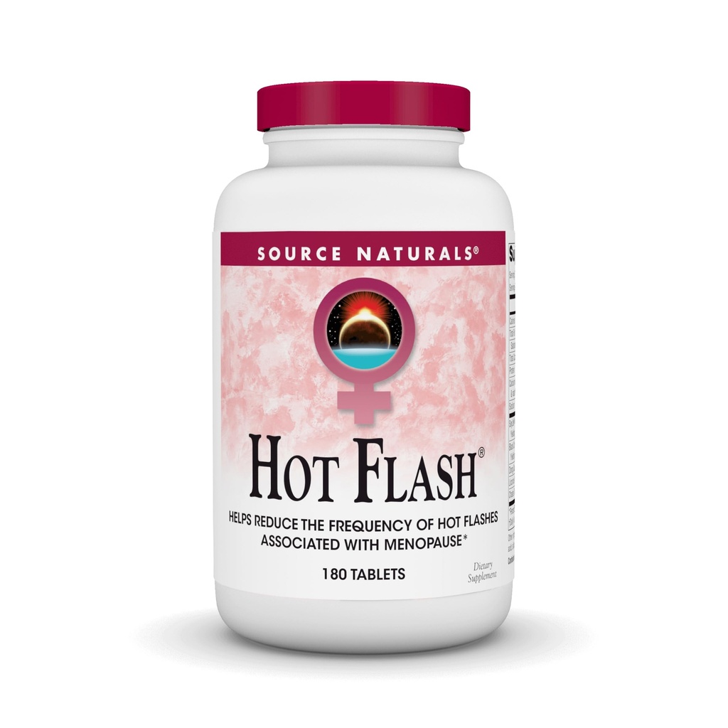 Source Naturals Hot Flash - Menopause, Non-GMO Soy - 180 Tablets - 60 Day Supply와 관련된 핫 플래시의 빈도를 줄일 수 있습니다.