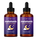 NutraChamps 액체 멜라토닌 하락, 480의 서빙, 설탕 자유로운 아이 Melatonin 액체 잠 원조 보충교재, Vegan & 비 GMO, 자연적인 베리 풍미, Melatonin 1 mg 하락