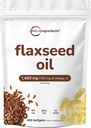 Flaxseed 기름 1400mg Softgels, 300의 조사 | w/700mg ALA 오메가 3, 찬 압박되는, 지방산, 알파 Linolenic 산, 지원 심장 건강 & 면역 체계에 있는 부자재 | 비 글루텐 없음 - 300의 서빙