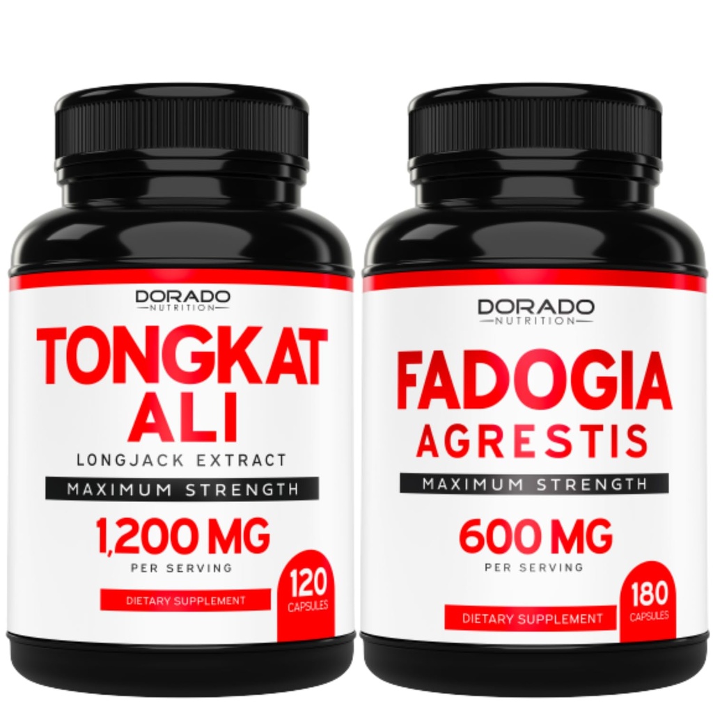 DORADO NUTRITION Tongkat Ali 추출물 (Longjack) Eurycoma Longifolia 및 Fadogia Agrestis 600mg 추출물