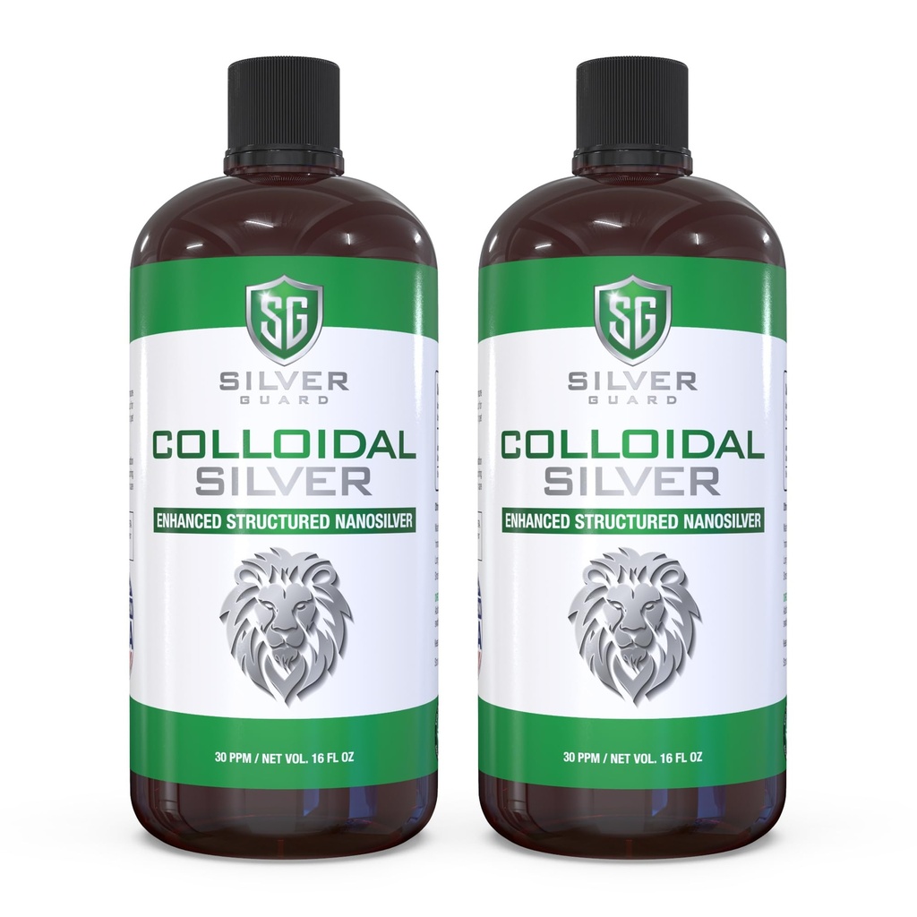 **Enhanced Colloidal Silver Liquid – Ultimate Immune Support Supplement | 성인용 면역 부스트 및 면역 부스트 | 면역 부스트 | 면역 부스트 | 면역 부스트 | 면역 부스트 | Immune Defense | 30 PPM Structured Silver | 2 Pack**