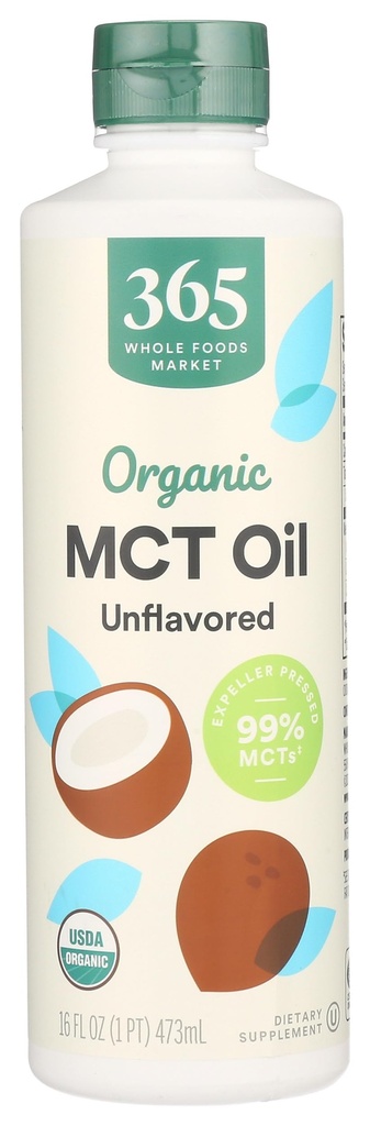 전체 식품 시장, MCT 오일, 불연, 16 Fl Oz
