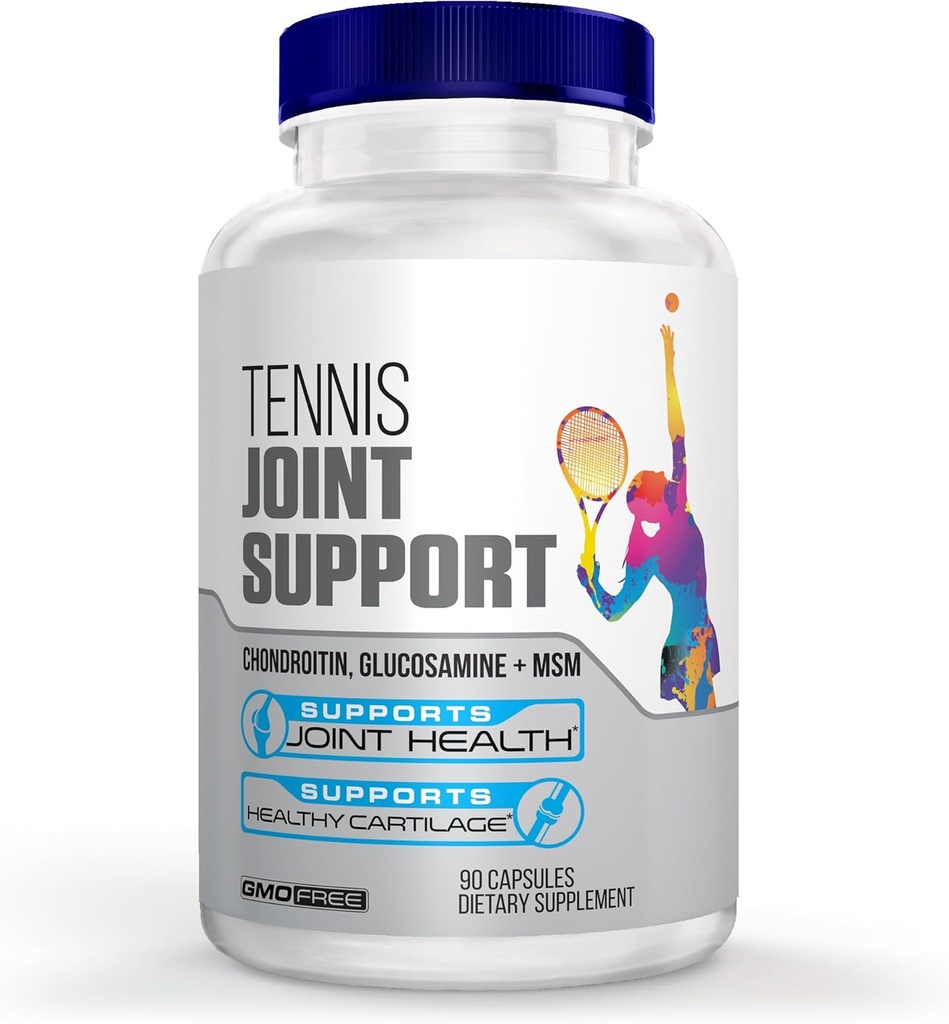 테니스 합동 지원 보충교재 - 건강한 무릎, 뒤, 연골, & 합동 – Glucosamine Chondroitin MSM- GMP에 의하여 증명되는 테니스 보충교재 및 Athletes를 위한 합동 지원 – 90의 캡슐