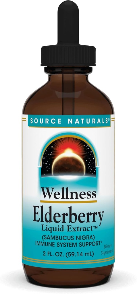Source Naturals Wellness Elderberry Extract, 2 온스 - 면역 시스템 지원 *