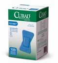 Curad 손가락 끝 접착성 붕대, 음식 서비스 파란 탐지가능한 붕대, 100 조사, Fingertip 1.75" x 2" (포장은 변화할지도 모릅니다)