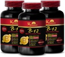 면역 지원 알약 - METHYLCOBALAMIN VITAMIN B-12 5000 - 여성, 제일 에너지 보충교재, 내구 stamina, 면역 지원 캡슐, 비타민 b 12 물질 대사 - 3 Bot 180를 위한 노화 방지 보충교재