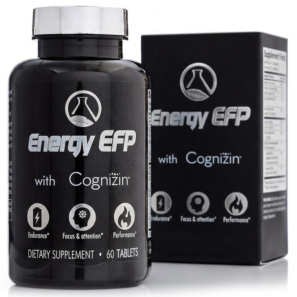 에너지 EFP 뇌 승압기 - 60Ct Nootropic 에너지는 Citicoline, 비타민 B, Ashwagandha, L-Theanine, 인삼을 가진 초점 & 체력을 위한 보충합니다