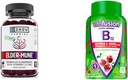 ZHOU 영양 Elderberry Gummies Immune 지원은 Vitafusion 비타민 B12 Gummies 에너지 대사 지원, 60 및 90 조사를 묶습니다