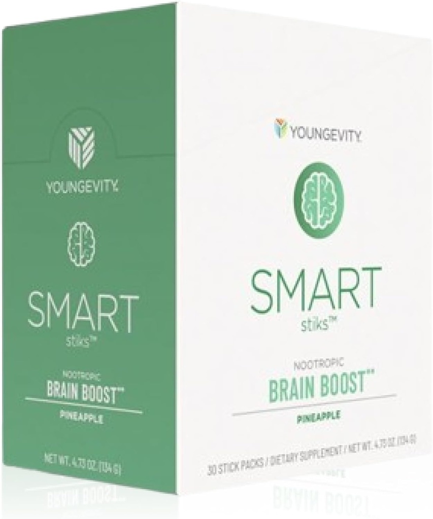 Youngevity Smart | Focus & Clarity | 천연 카페 | 30개 스틱 팩