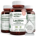 자연적인 Nutra Soy Lecithin 1200 mg 규정식 보충교재 - 뇌 기능, 간기능 건강, 향상 Procreant 건강, 부스트 보충교재 - 글루텐 자유로운, BPA 자유로운, 재상할 수 있는 유리병에 있는 200의 Softgels