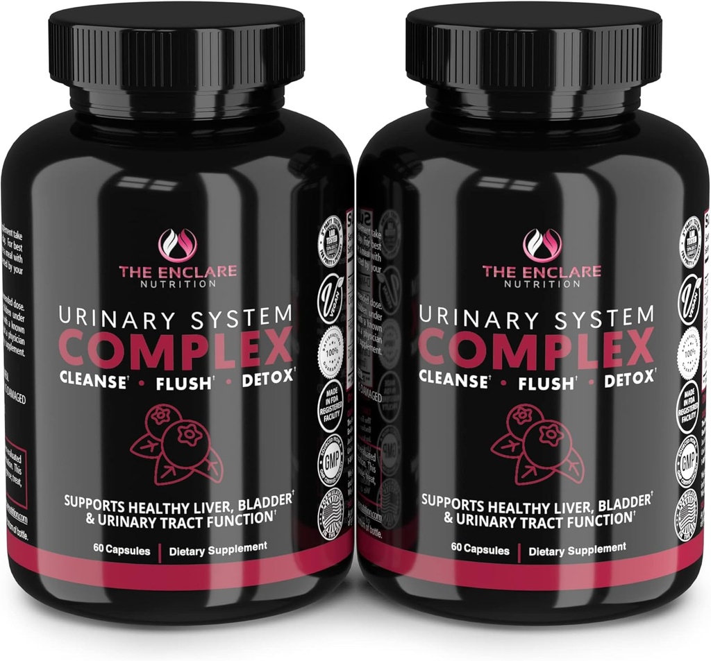 ENCLARE NUTRITION D Mannose 캡슐|여성 및 남성, Hibiscus & Dandelion을위한 크랜베리 알약 1000mg. 빠른 행동 연습 건강, 방광 통제, 간결 지원, Kidney Cleanse & Detox(2)