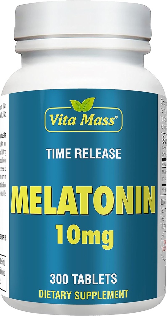 Melatonin 10 mg - TR 시간 릴리스 - 300 정제 - 최대 강도