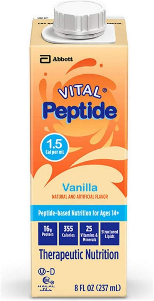 1.5 칼, 24 조사, 완전한, GI 조건, 16g 단백질 및 Prebiotics, 구두 또는 관 먹이는, 바닐라, 8-fl-oz 판지를 가진 나이 14+를 위한 균형이 잡힌 영양 공식