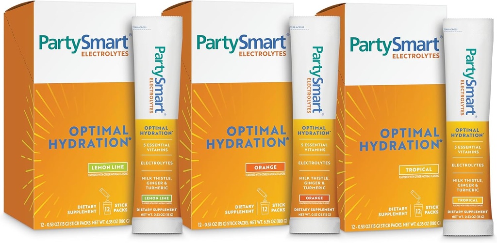 히말라야 파티Smart Electrolytes, 풍미 다양성 팩 - 비타민 C, B12, B6, Niacin 및 우유 이틀을 가진 최선 Hydration를 지원하십시오 - 채식주의자, 글루텐 자유로운, 서빙 당 3개의 열쇠 Electrolytes의 1330 mg