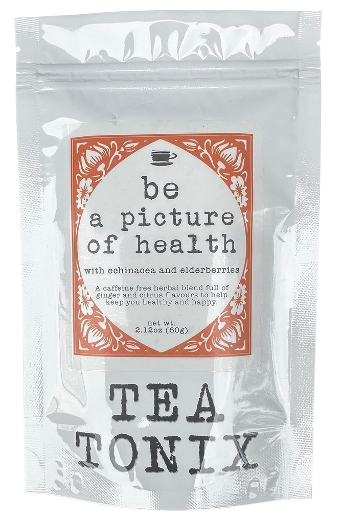 Echinacea, Elderberry 및 Ginger 60g (2.12oz)를 가진 건강 차의 그림 - 더 나은 건강을 위해 당신을 돕기 위하여