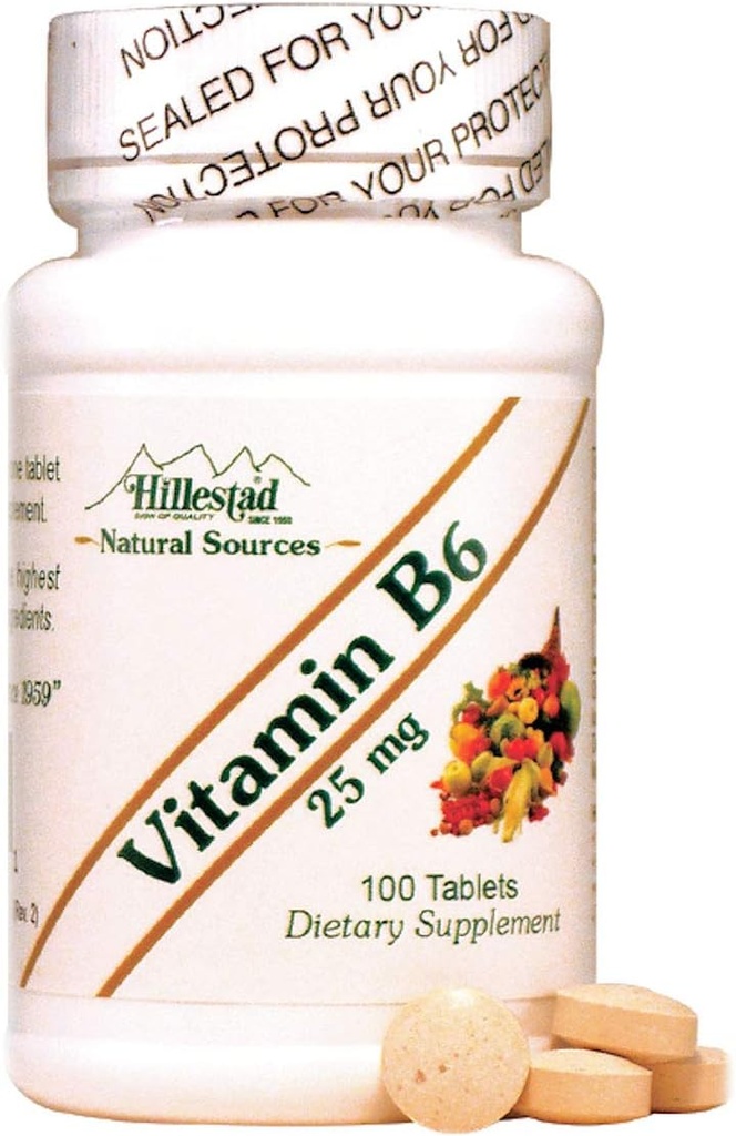 Dialyvite Hillestad 제약 - 비타민 B6 25 mg - 100 정제