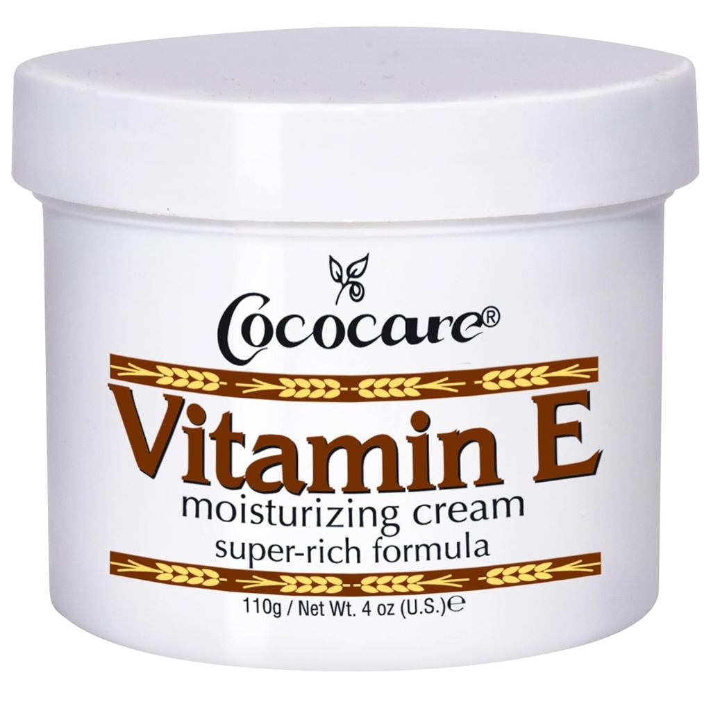 Cococare Vitamin E Super Rich Formula Moisturizing 크림 - 높은 효능 피부 Moisturizer - 4 Oz