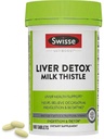 Swisse Milk Thistle Liver Cleanse Detox & Repair | Liver Detox & Liver 서포트 | 밀크 이틀 + 심황 + Artichoke Extract | 당신의 생강의 복용량 | 180 Liver Pills