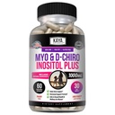 Kaya Naturals Myo & D-Chiro Inositol Plus 여성 지원, 비타민 B8-60 캡슐
