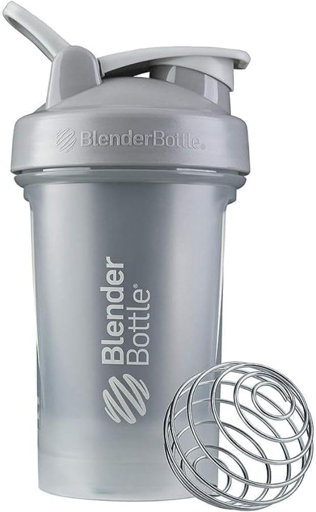 BlenderBottle Classic V2 셰이커 병은 단백질 셰이커 및 전 운동, 20-Ounce, Pebble 회색을 위해 완전히 합니다