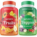 Superfood MD Fruits & Veggies 보충교재 - 전체적인 음식 자연적인 Superfood - Aloe Vera - Soy Free- 90 Count (Pack of 2)