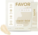 FAVOR Bovine Colostrum Creamer | Grass Fed Cows | 커피용 가루 패킷 | MCT Oil | Liquid Gold Whole Colostrum | Keto Friendly Superfood | Butter로 제작 | Concious Human Health [Unflavored]