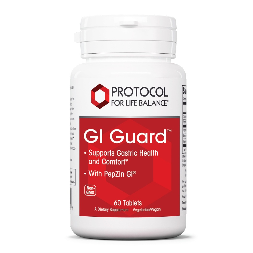 LIFE BALANCE GI 가드에 대한 PROTOCOL - 가스 및 건강에 대한 - PepZin GI - 소화 Gut 건강에 대한 - Non-GMO & Vegan - 60 정제